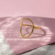 Ring Circle of Life Silber goldplattiert