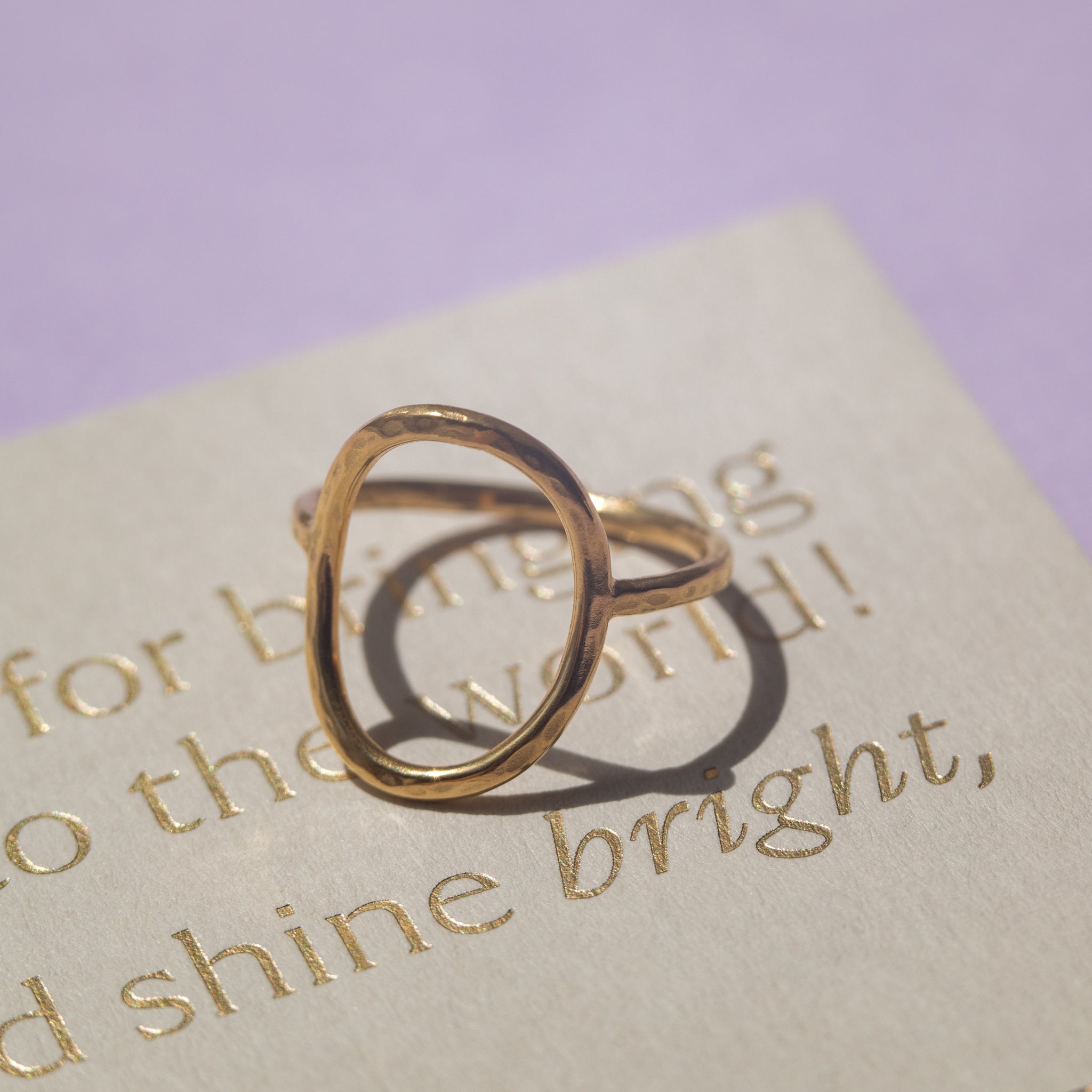 Ring Circle of Life Silber goldplattiert