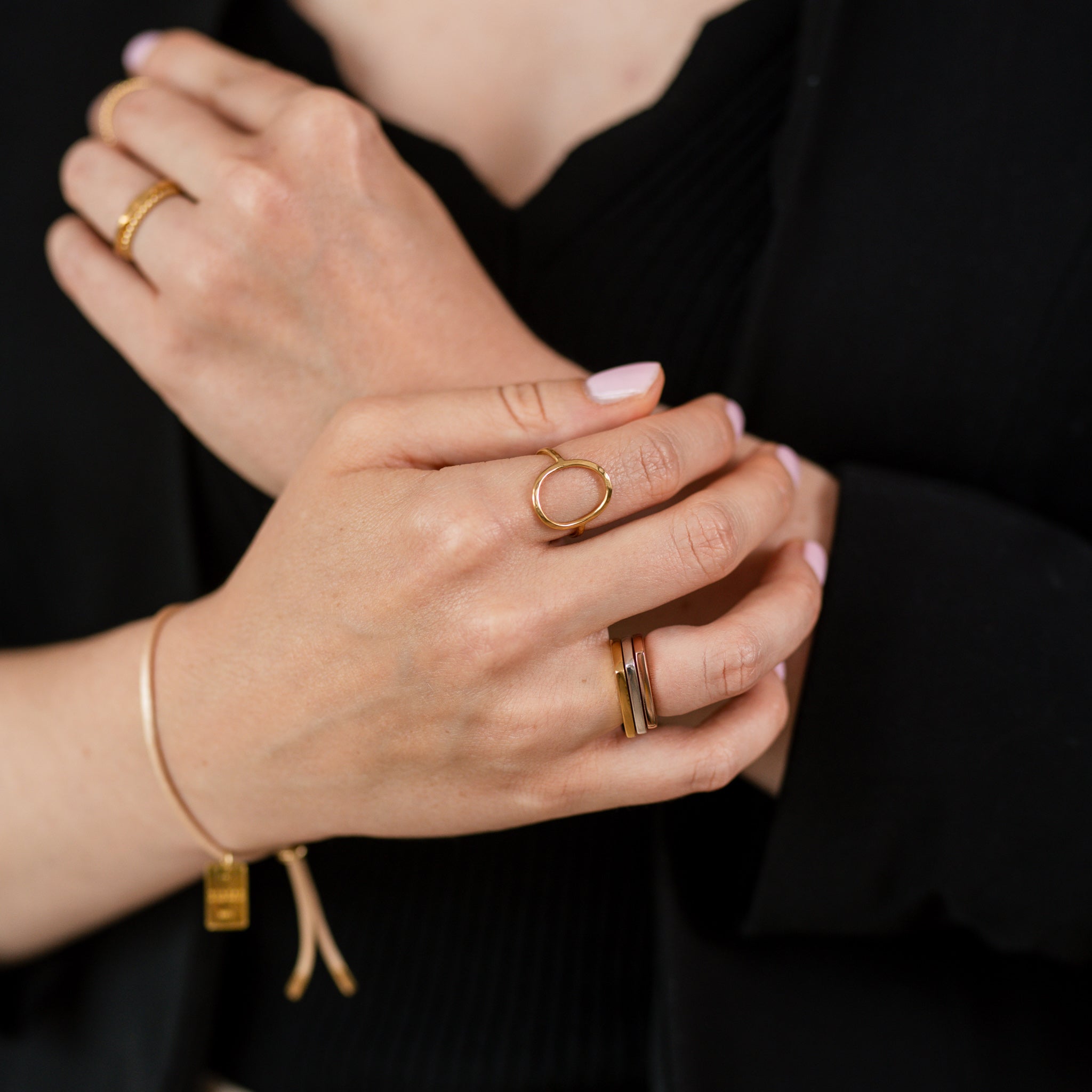 Ring Circle of Life Silber goldplattiert