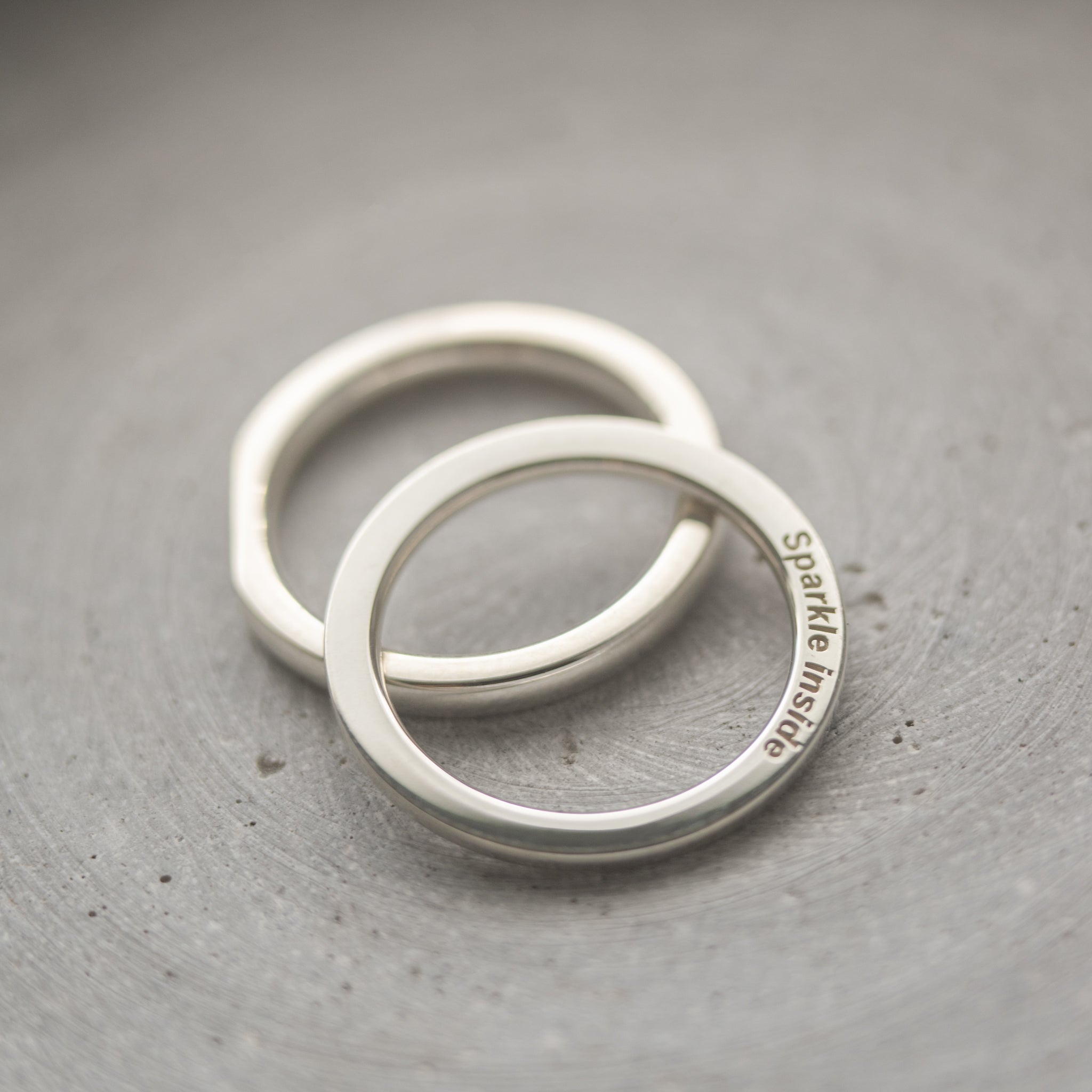 Ring Silber Sparkle Inside (Zwei Ringe)